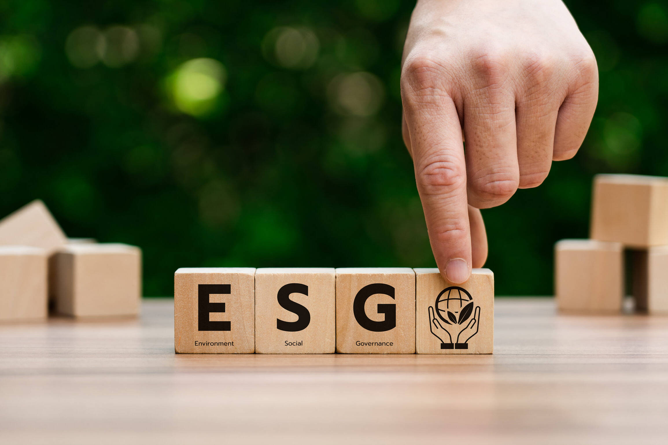 ESG concept of environmental, social and governance. Sustainable corporation development. long-term sustainability and societal impact of companies, organizations, and investments.